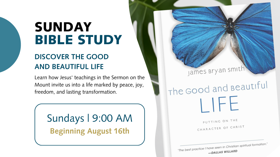 Good and beautiful God announcement